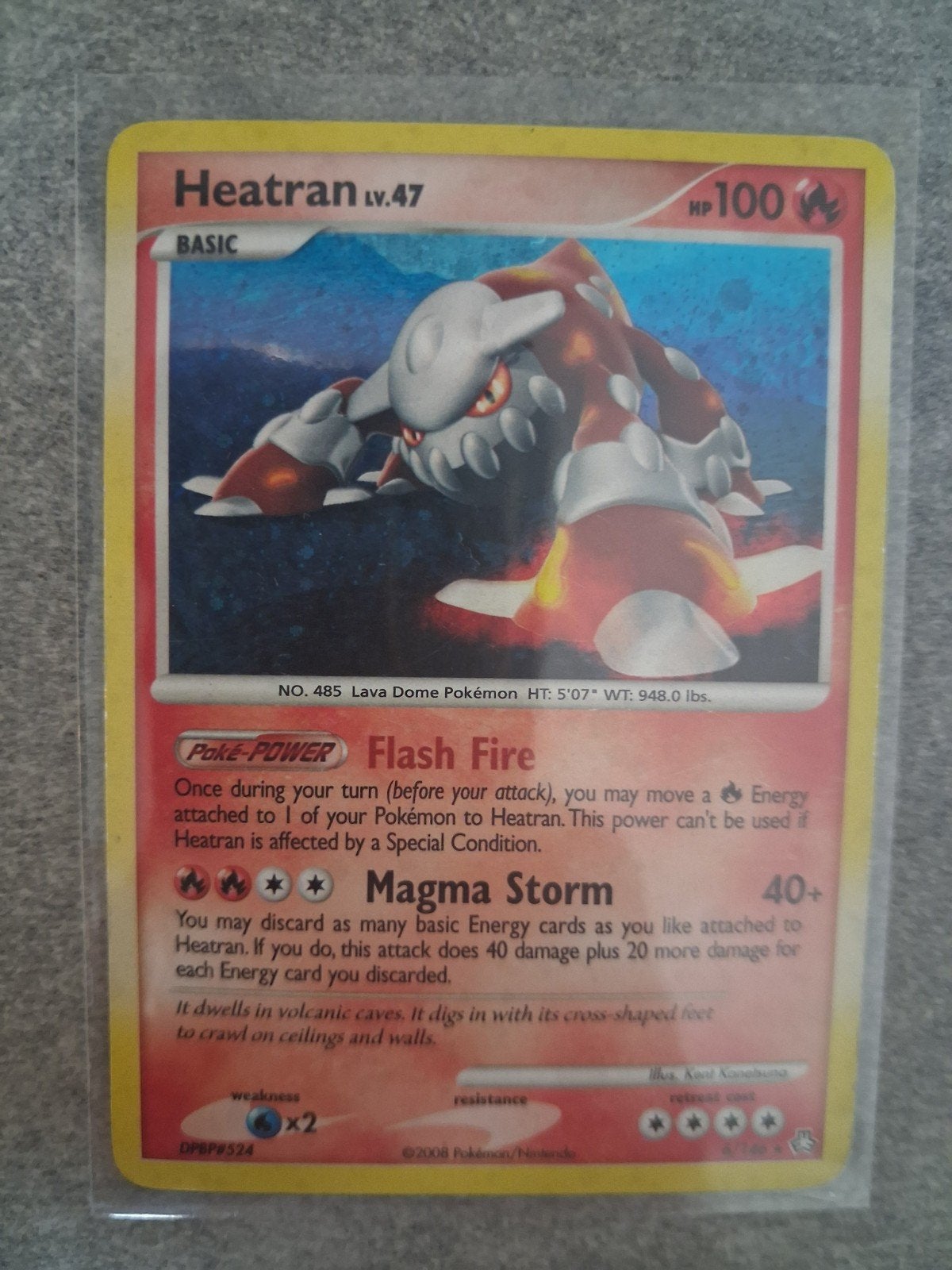 Heatran Pokémon Kaart - DPBP#524 6/146 2008, Ophalen of Verzenden, Gebruikt, Losse kaart
