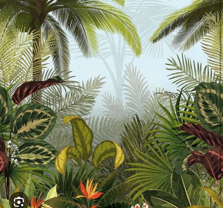 Jungle behang, Ophalen