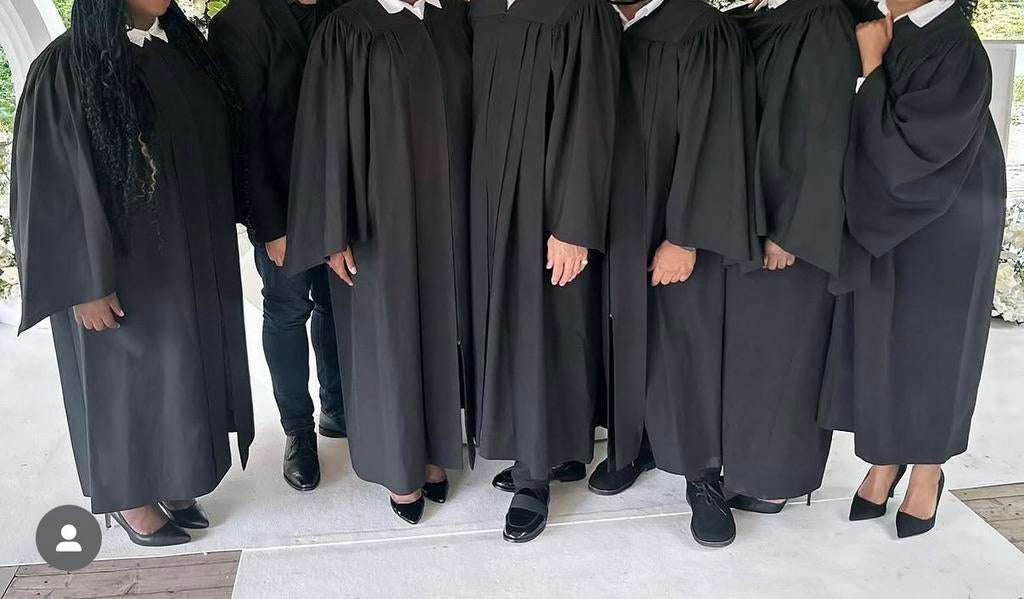 Gospel gewaden, Ophalen of Verzenden, Zo goed als nieuw, Zwart, Onder de knie