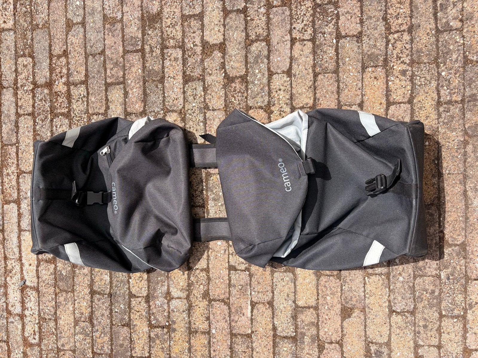 Cameo Fietstassen - 28 liter, Zwart, Fietsen en Brommers, Ophalen, Gebruikt