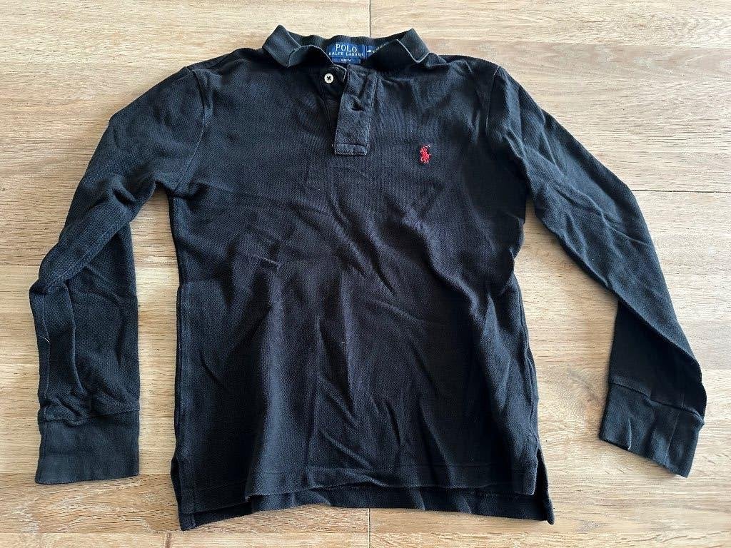 Polo Ralph Lauren - 10/12jr - zwart, Kinderen en Baby's, Gebruikt, Verzenden, Shirt of Longsleeve, Jongen