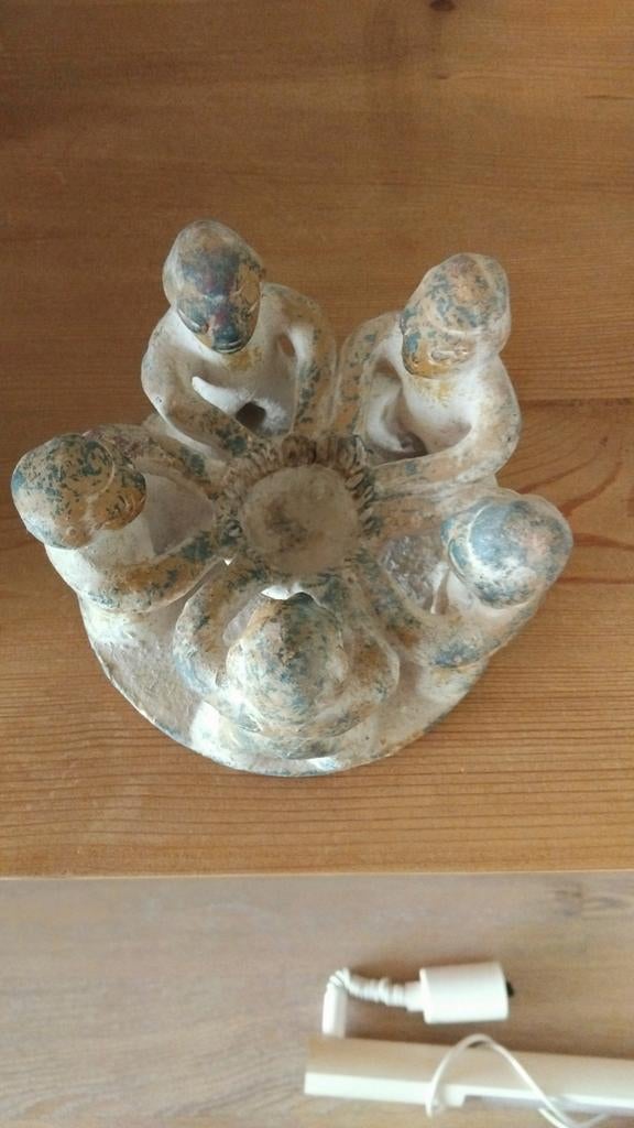 Vintage Beeldje: Dansende Figuren in Cirkel  7,50 euro, Ophalen, Groep mensen, Minder dan 20 cm, Handgemaakt