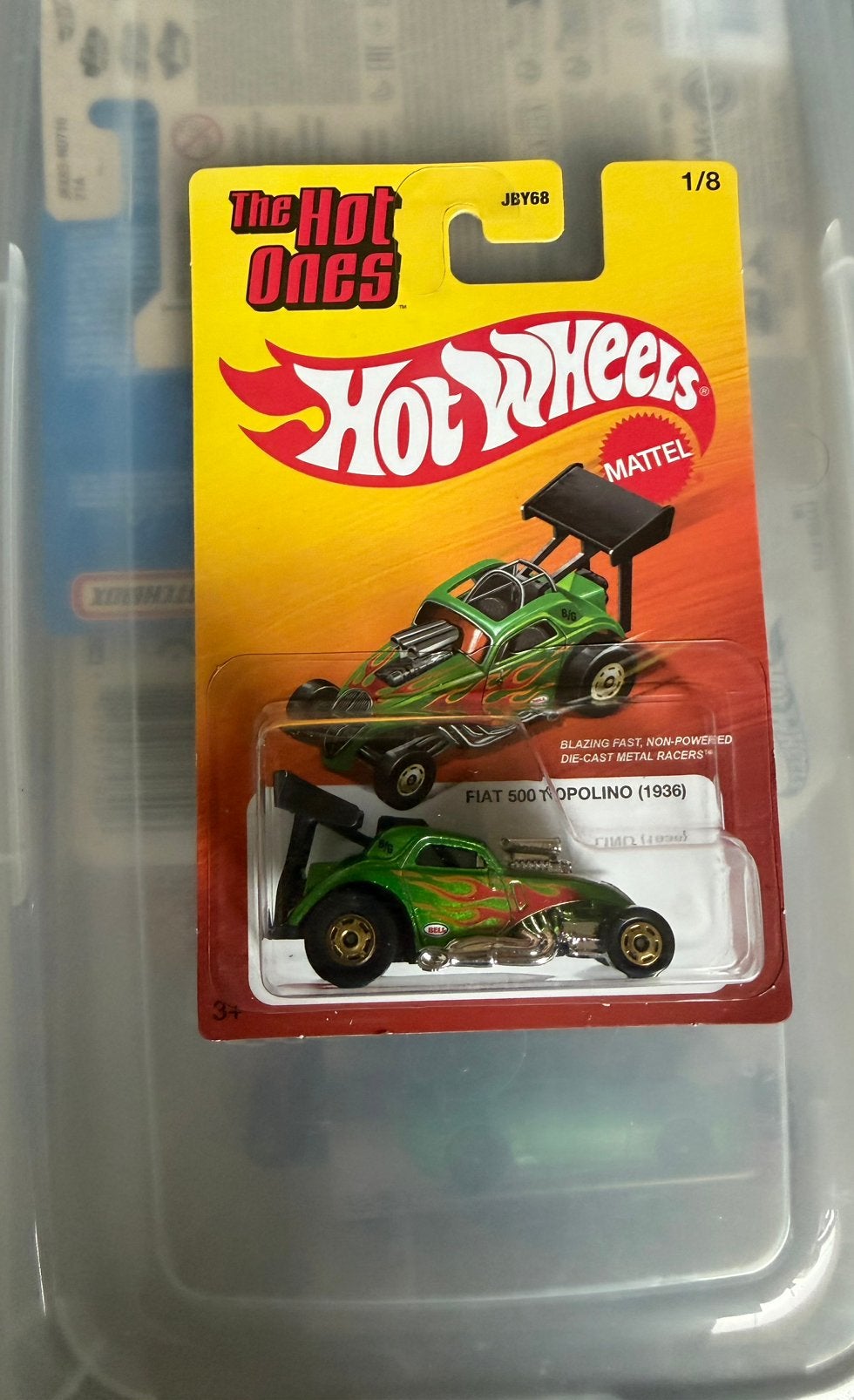 Hot wheels hot ones serie Fiat 500, Ophalen of Verzenden, Zo goed als nieuw, Auto