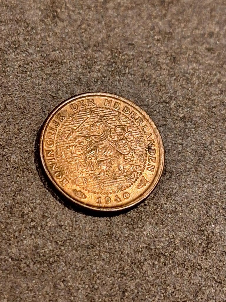 munt Nederland 1/2 cent 1940, Postzegels en Munten, Munten | Nederland, Ophalen of Verzenden, Koningin Wilhelmina, Overige waardes