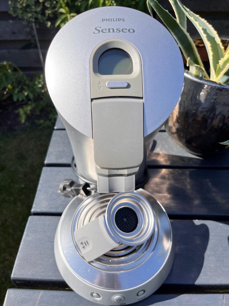 Originele Senseo HD 7830 Zilver, nu met gratis Voorraadbus, Gebruikt, Koffiemachine, Ophalen of Verzenden, 2 tot 4 kopjes