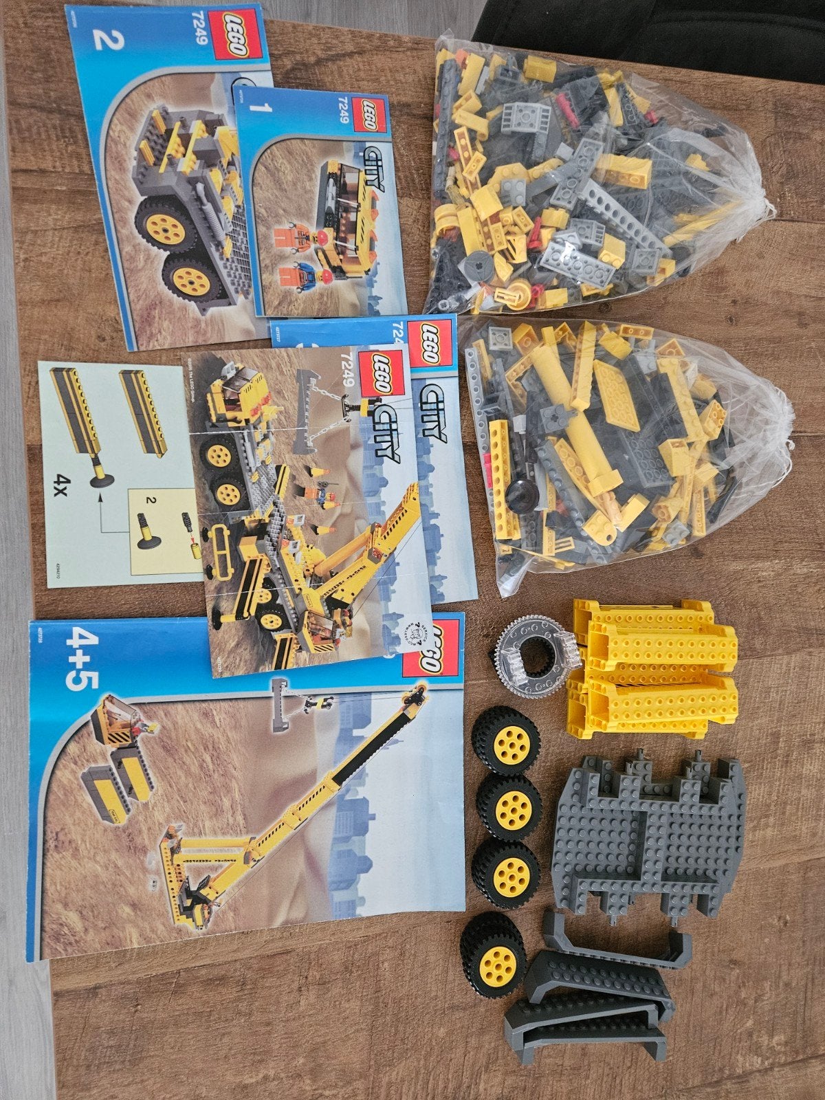 Lego City 7249 Mobiele Kraan met instructies, Lego, Ophalen of Verzenden, Complete set, Inclusief instructies