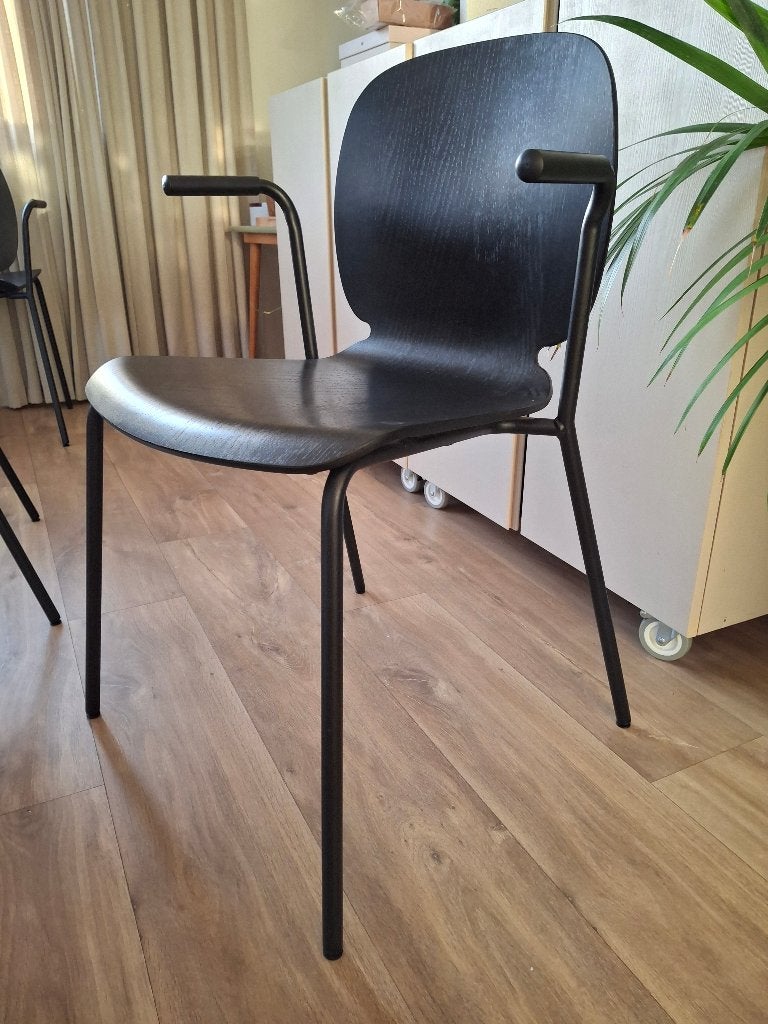 Zwarte stoelen IKEA, Ophalen, Twee, Zwart, Zo goed als nieuw