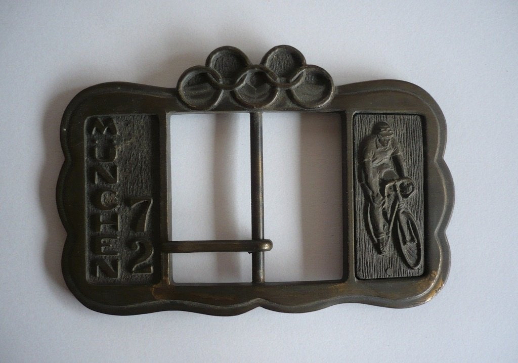 b057-Zeldzaam, riem gesp, Olympische spelen München 1972., Antiek en Kunst, Antiek | Koper en Brons, Ophalen of Verzenden, Brons