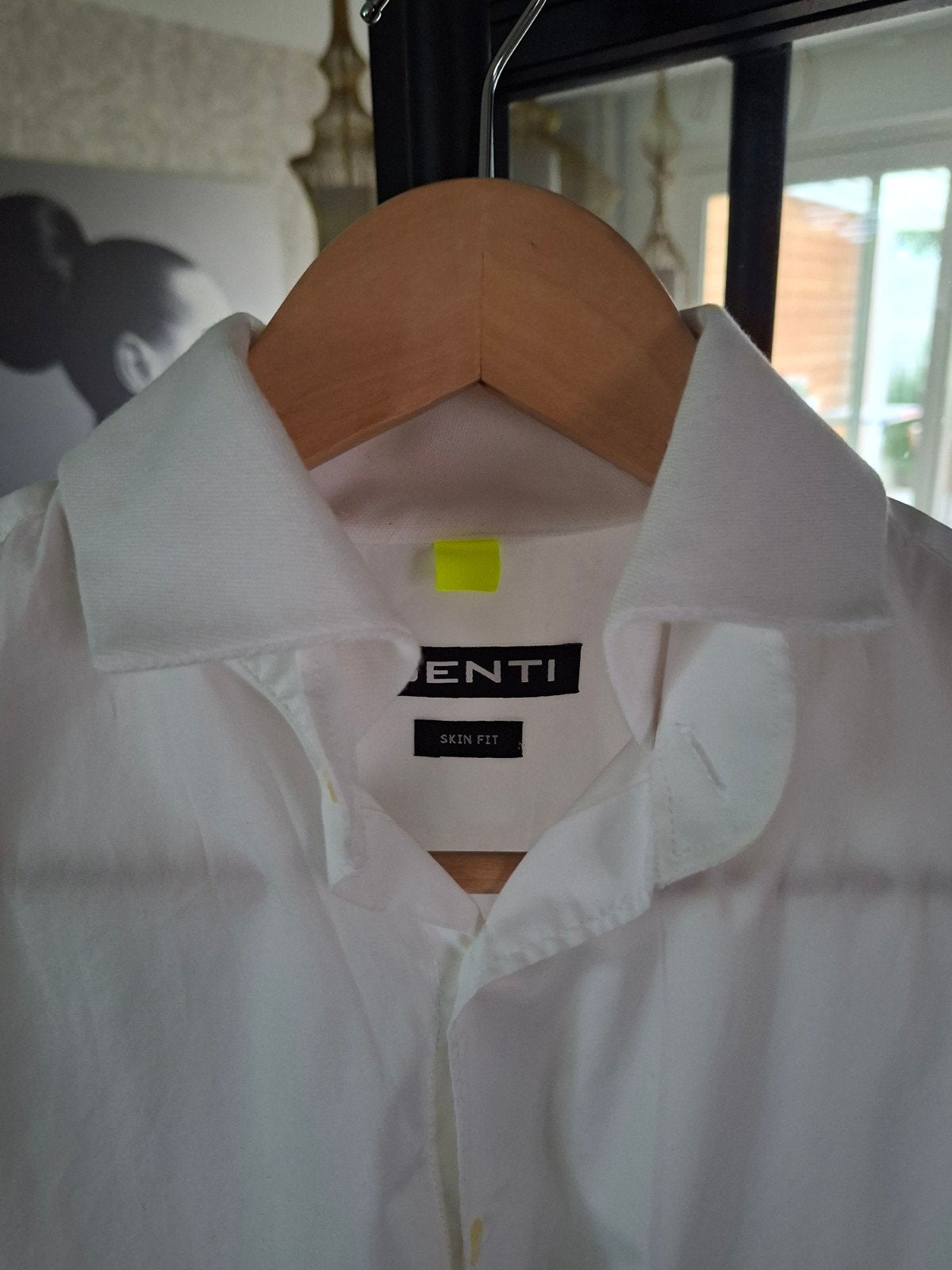 Genti Skin Fit Heren Overhemd Maat 40 - Slechts 1x Gedragen, Kleding | Heren, Wit, Zo goed als nieuw, Genti, Halswijdte 39/40 (M)