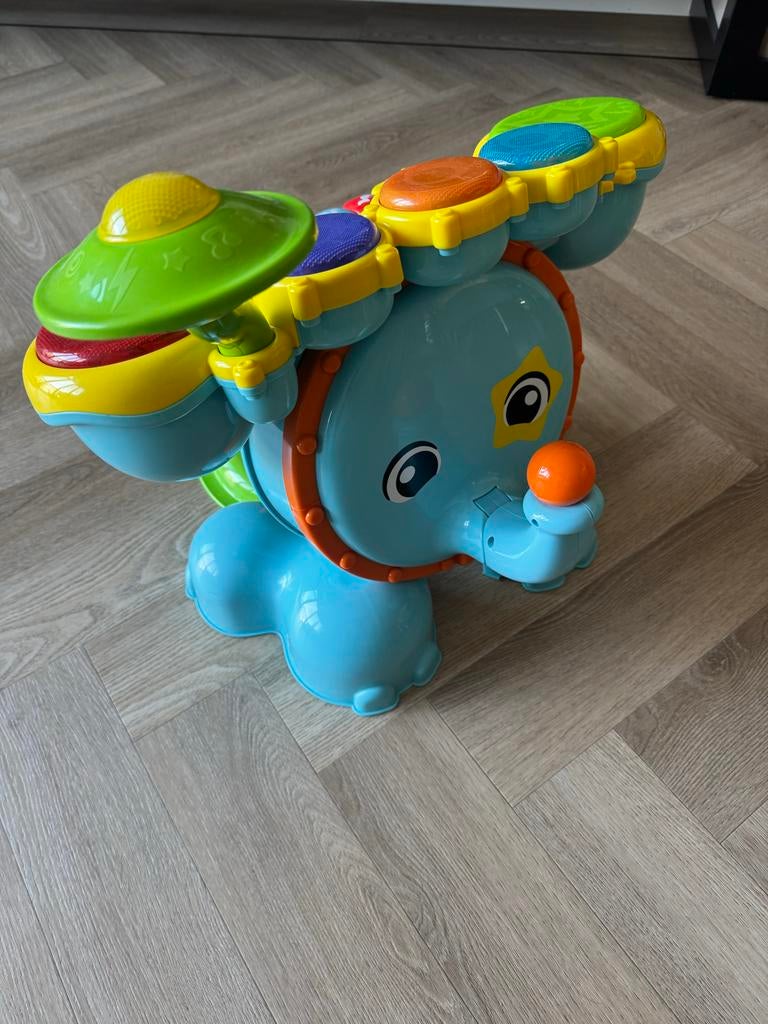 VTech Baby Olifant Drumstel - Muzikaal Speelgoed, Ophalen, Zo goed als nieuw, Overige typen, Met licht