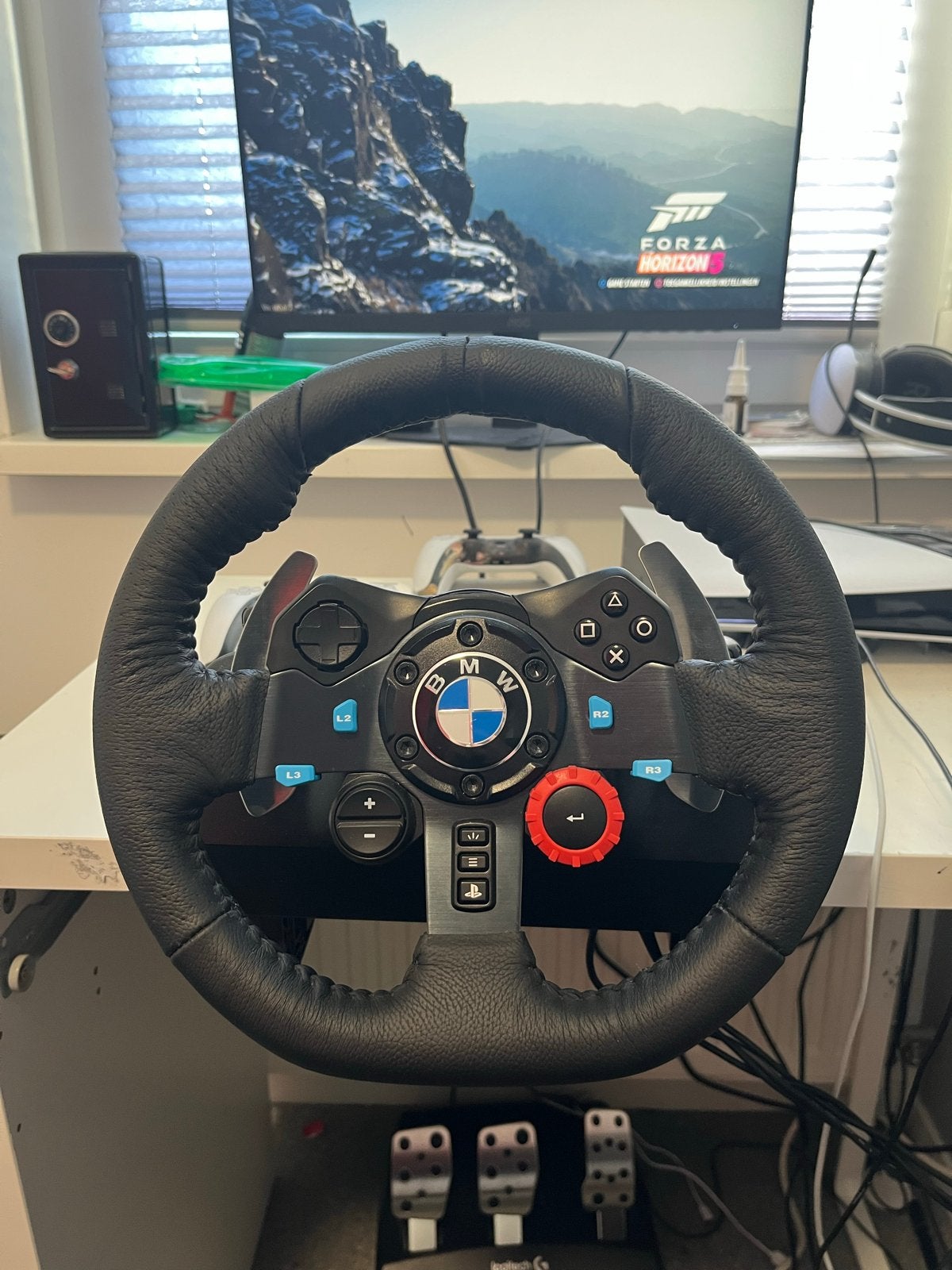 Logitech G29 racestuur met pedalen en shifter PS5/4 en PC, Spelcomputers en Games, Spelcomputers | Overige Accessoires, Ophalen