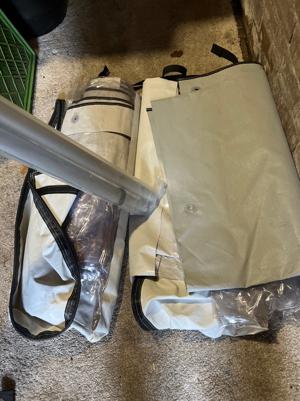 Paar keer gebruikte zij luifel voor caravan of camper, Caravans en Kamperen, Ophalen of Verzenden, Nieuw, Polyester, Overige merken