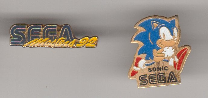 Sega games/ spelcomputer pins 2 diverse, Verzenden, Zo goed als nieuw, Sport