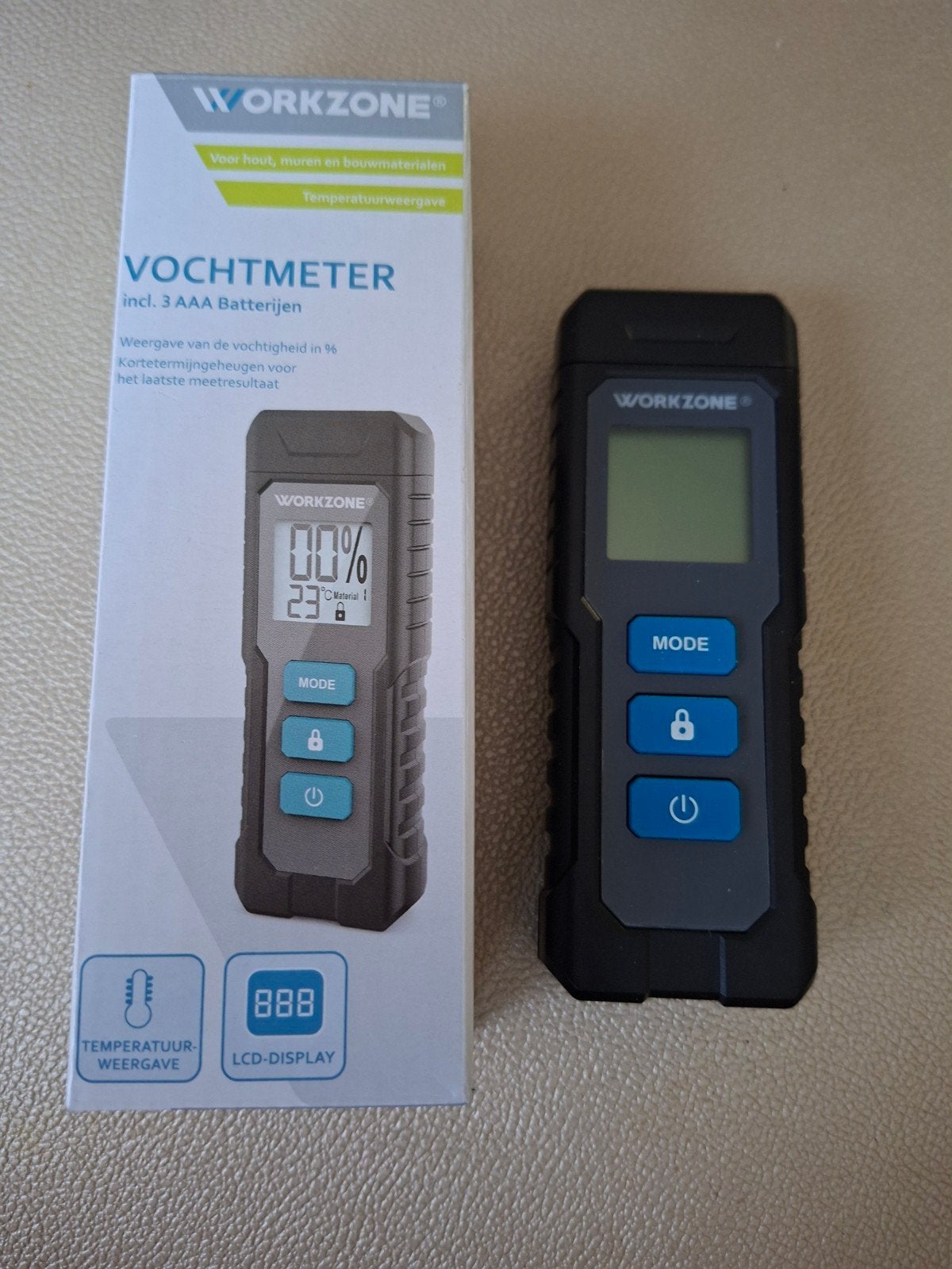 Workzone Vochtmeter Nieuw - Voor Hout, Muren en Bouwmaterial, Ophalen of Verzenden, Nieuw, Vocht of Vloeistof
