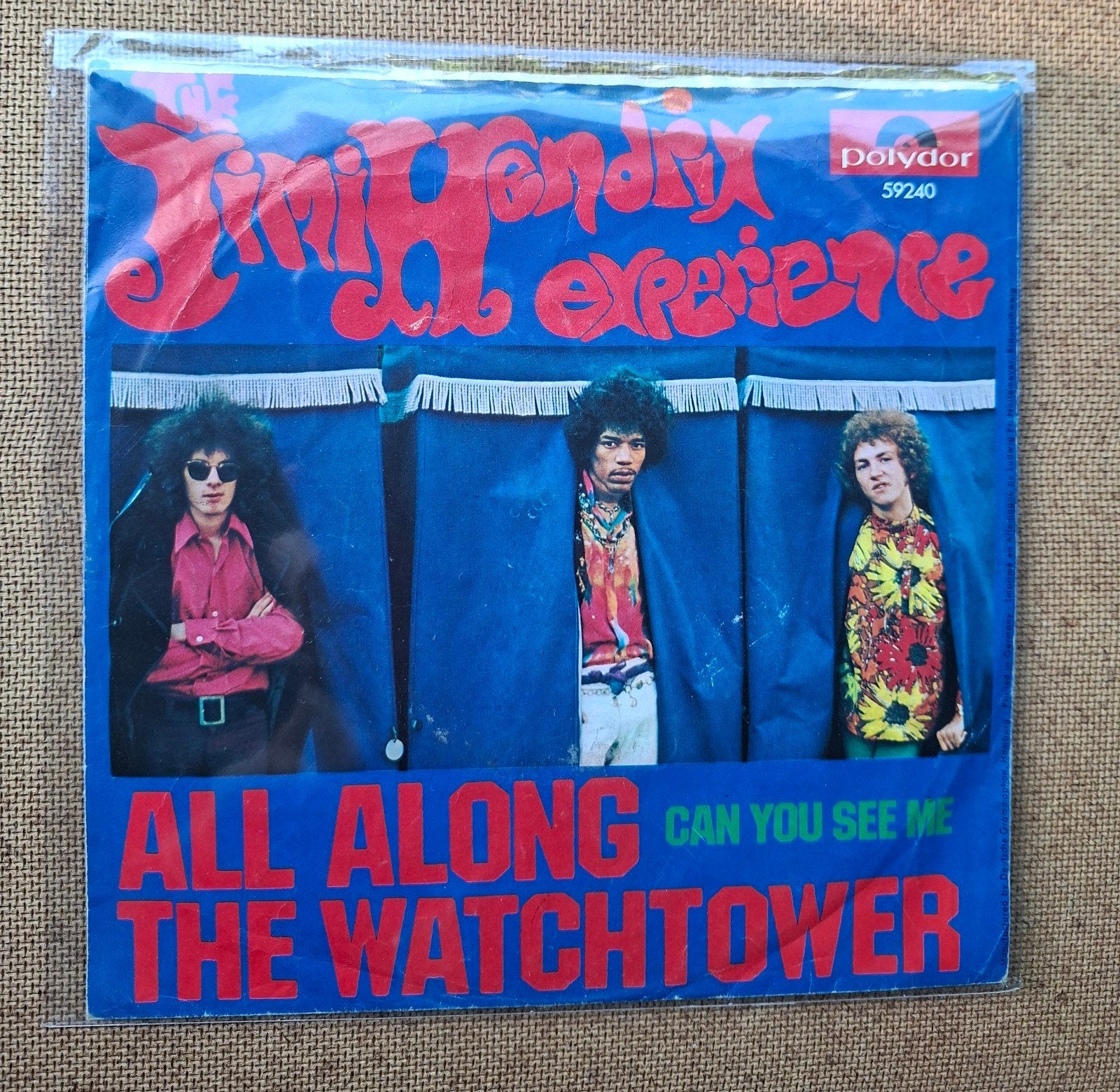 Hendrix, Jimi Experience  - All along the watchtower  - TOP, Cd's en Dvd's, Vinyl Singles, Gebruikt, 7 inch, Single, Ophalen of Verzenden