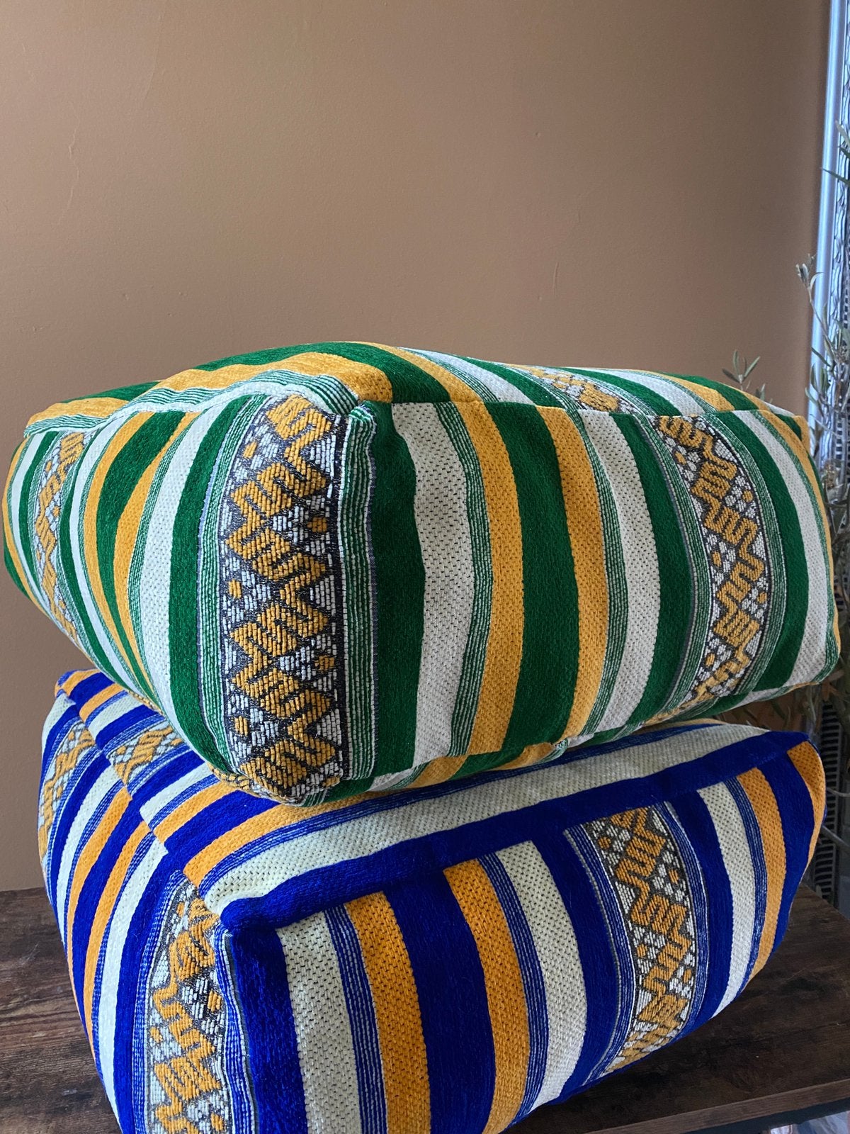 Grote Marokkaanse kussens zit kussen 55x30 cm, Meerkleurig, Vierkant, Nieuw, Ophalen of Verzenden