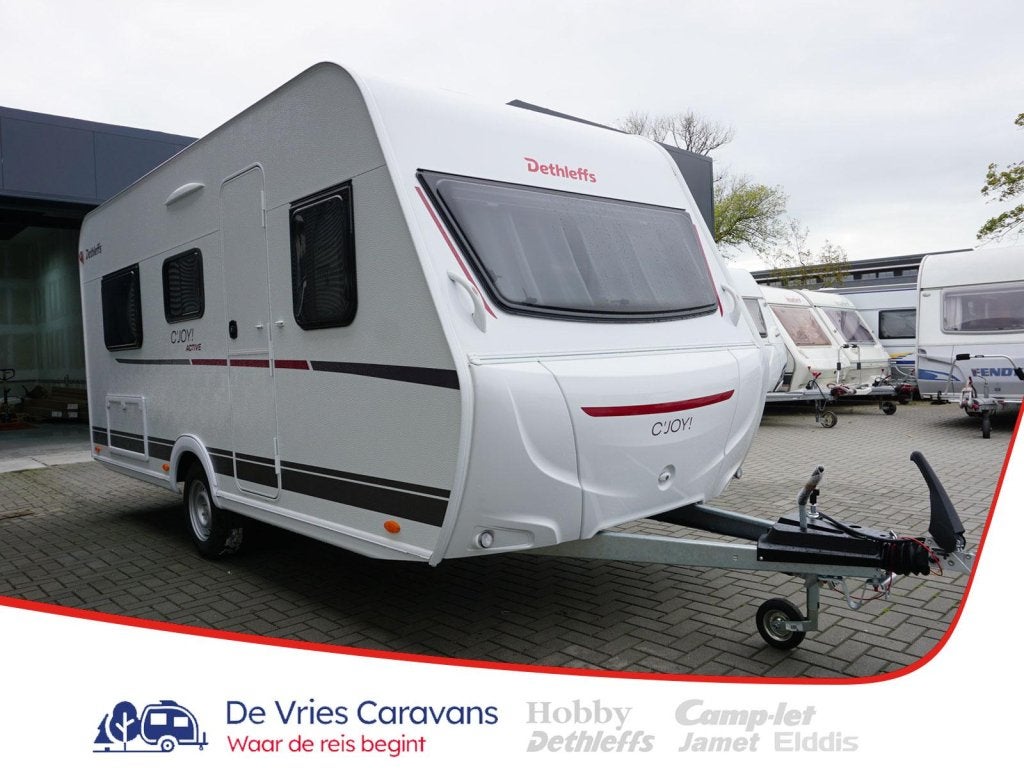 Dethleffs C'Joy Active 460 LE enkele bedden, bedverbr, Caravans en Kamperen, Serviceluik, Standaardzit, Bedrijf, Dethleffs