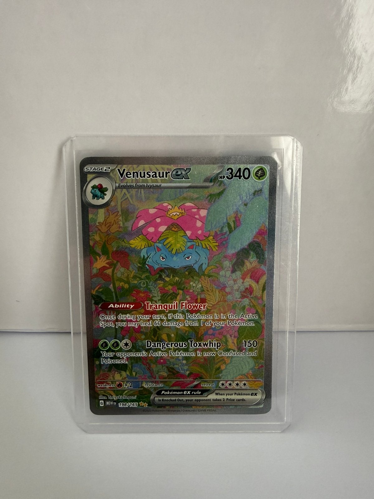 Venusaur EX 198/165 MEW Pokemon 151, Ophalen of Verzenden, Nieuw
