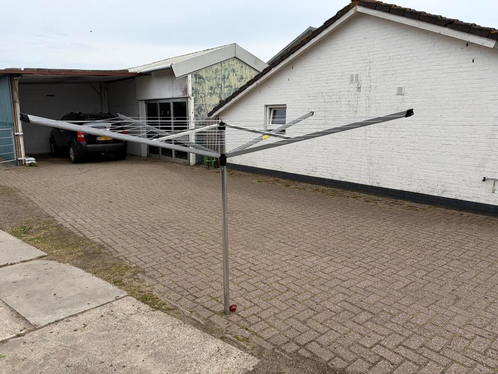 Brabantia topspinner 36m droogmolen met grondanker, Ophalen, Zo goed als nieuw, Droogmolen