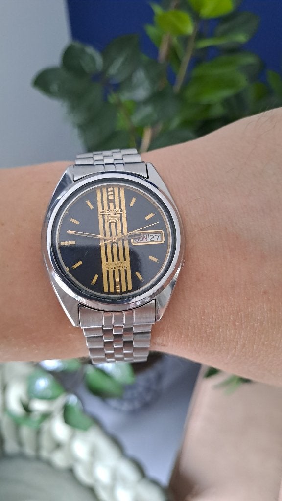 Vintage Seiko horloge uit jaren '70 Automatisch, Sieraden, Tassen en Uiterlijk, Horloges | Heren, Gebruikt, Staal, Verzenden, Polshorloge