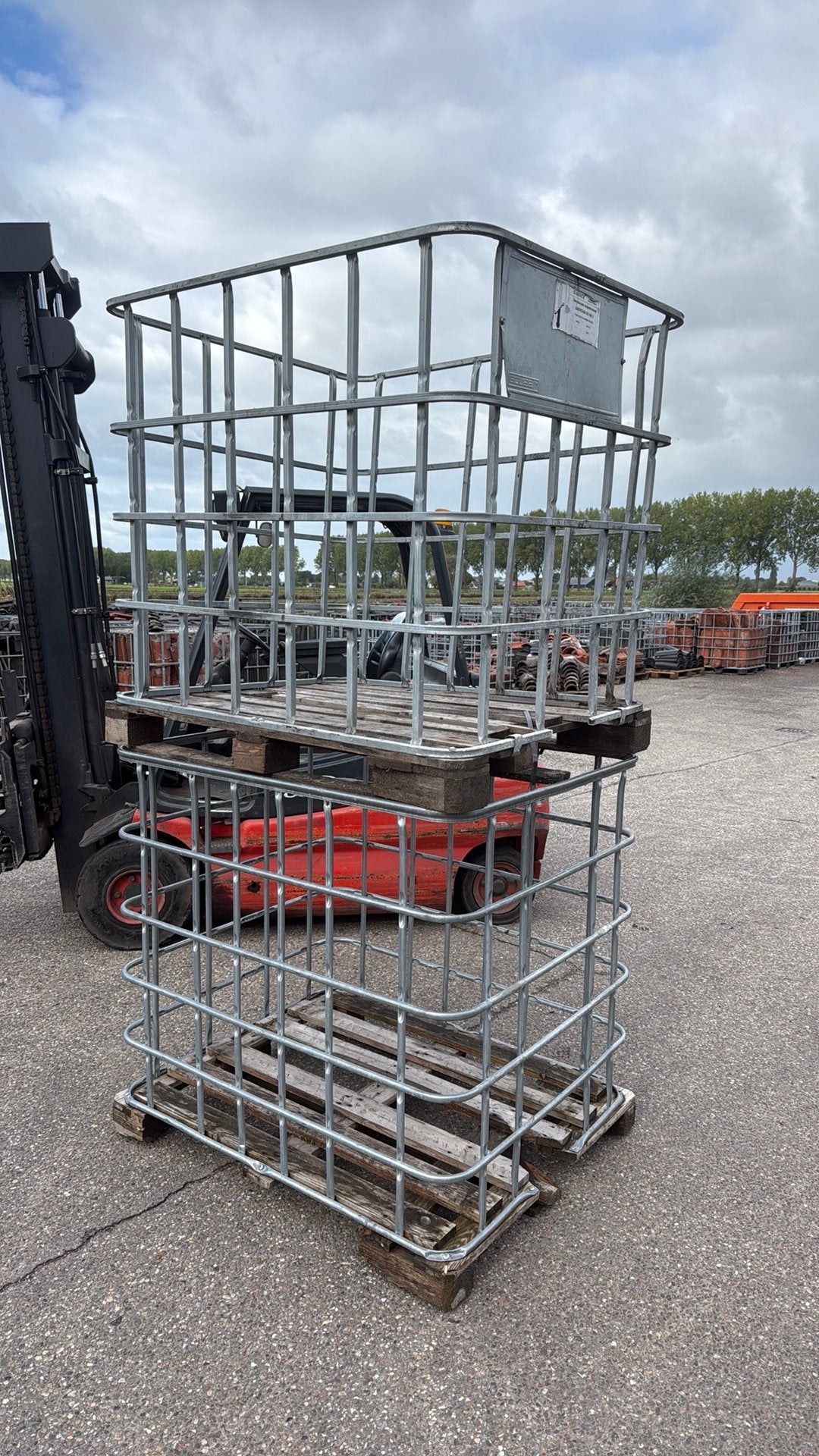 7x ibc-krat voor opslag van hout, Ophalen, 100 cm of meer, 60 cm of meer, A