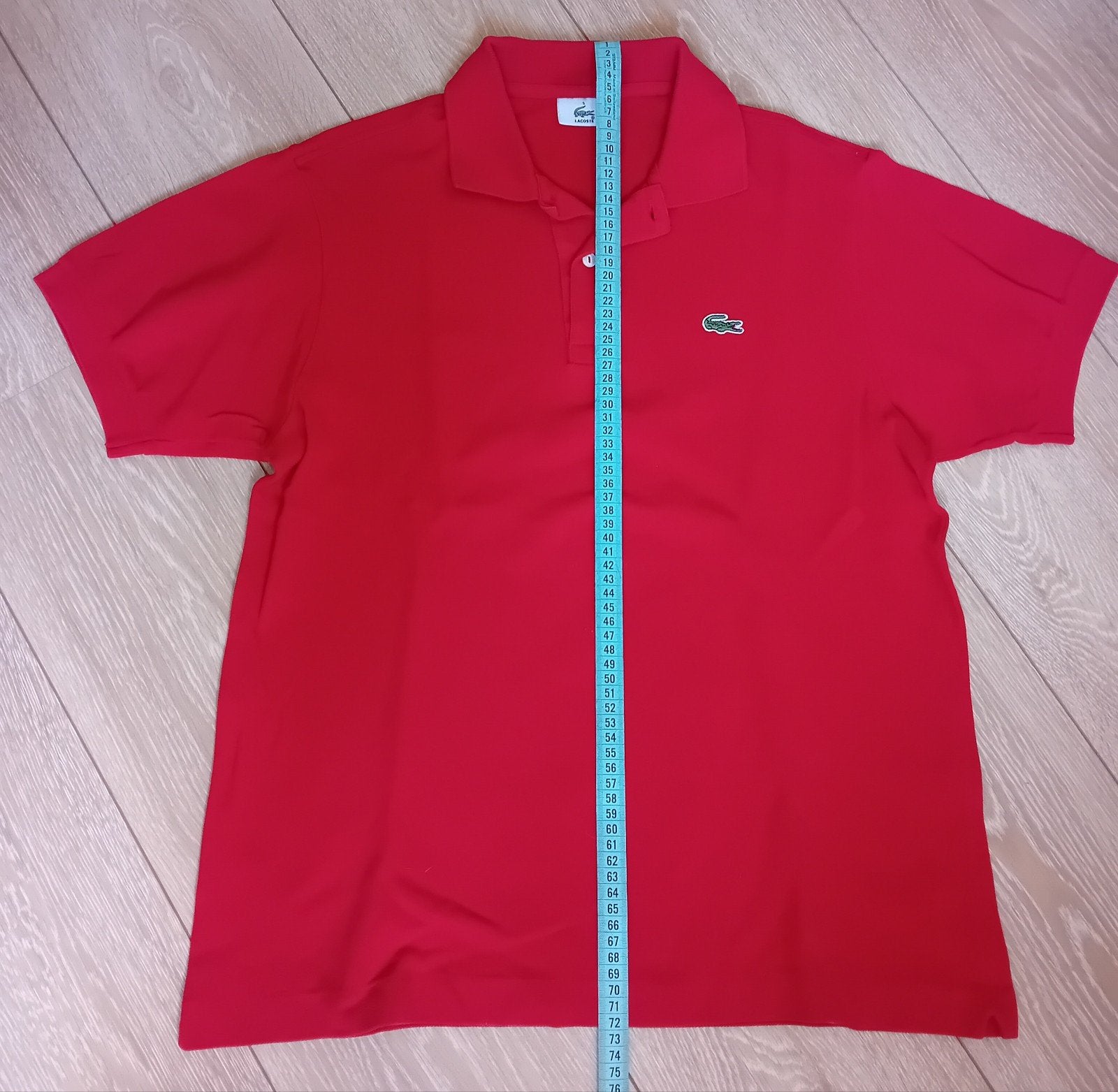 rode lacoste polo, Maat 48/50 (M), Lacoste, Ophalen of Verzenden, Gedragen