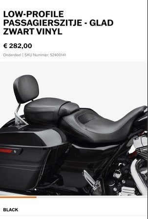 Harley Davidson Low Profile toerzadel met passagierszitje, Motoren, Onderdelen | Harley-Davidson, Ophalen of Verzenden, Nieuw