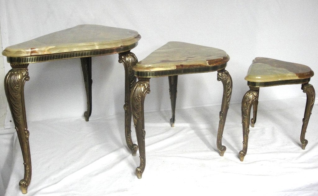 0144 Onyx, marmer miniset., 45 tot 60 cm, Minder dan 55 cm, Ophalen of Verzenden, Zo goed als nieuw