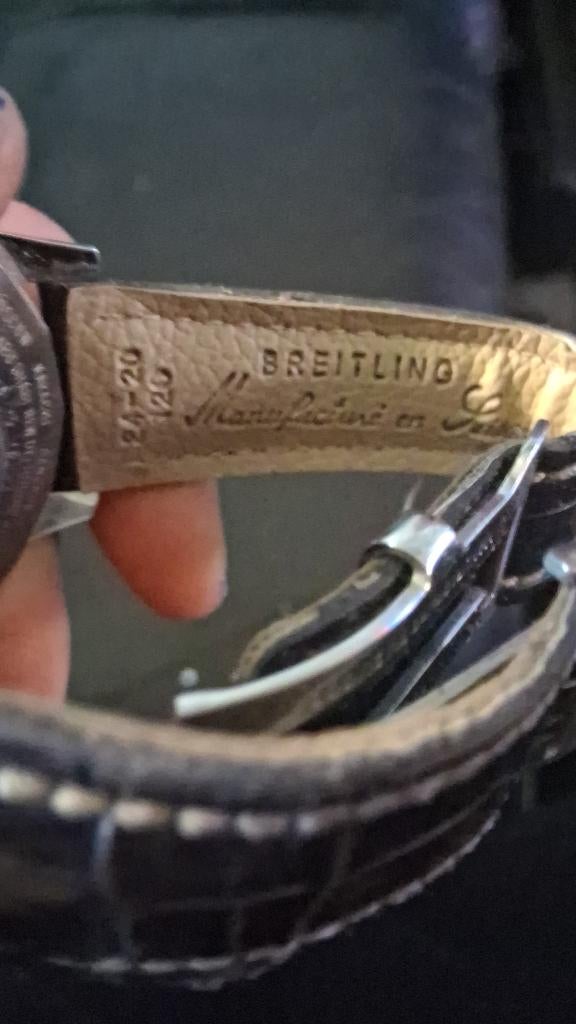 Breitling horloge, Sieraden, Tassen en Uiterlijk, Horloges | Heren, Overige materialen, Leer, Breitling, Polshorloge