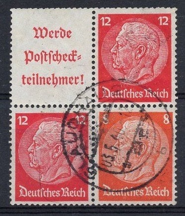 Duitse Rijk (197) - uit postzegelboekje, Verzenden, Duitse Keizerrijk, Gestempeld