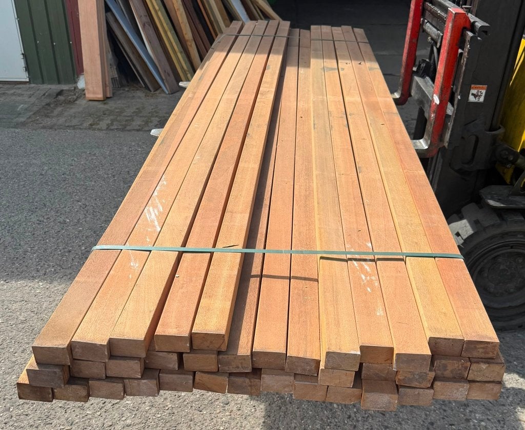 Red kapur hardhouten regels 42x65, Ophalen, Nieuw, 250 cm of meer, Balken
