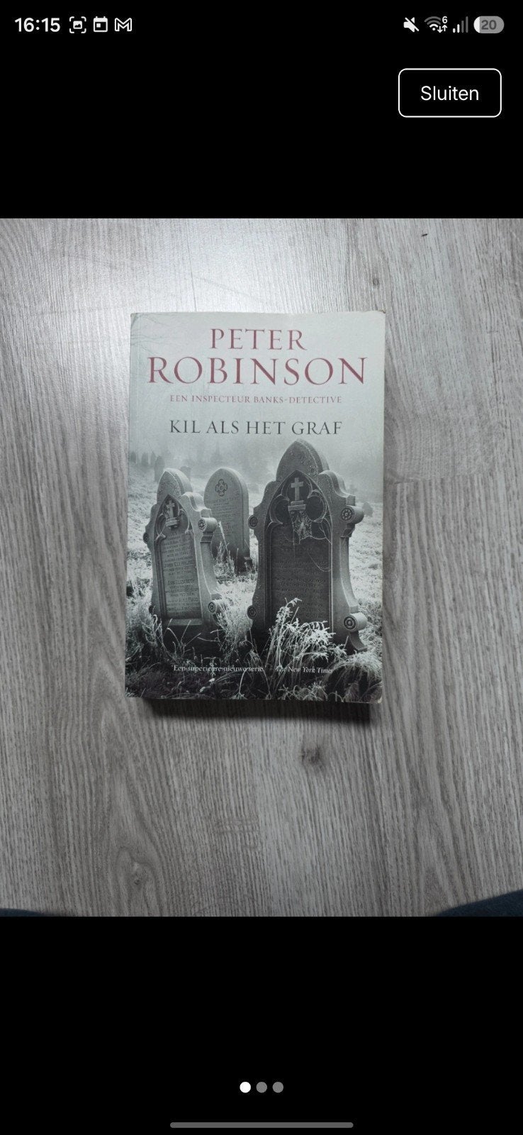 Peter Robinson - Kil als het Graf (Inspecteur Banks), Ophalen of Verzenden, Gelezen, Peter Robinson