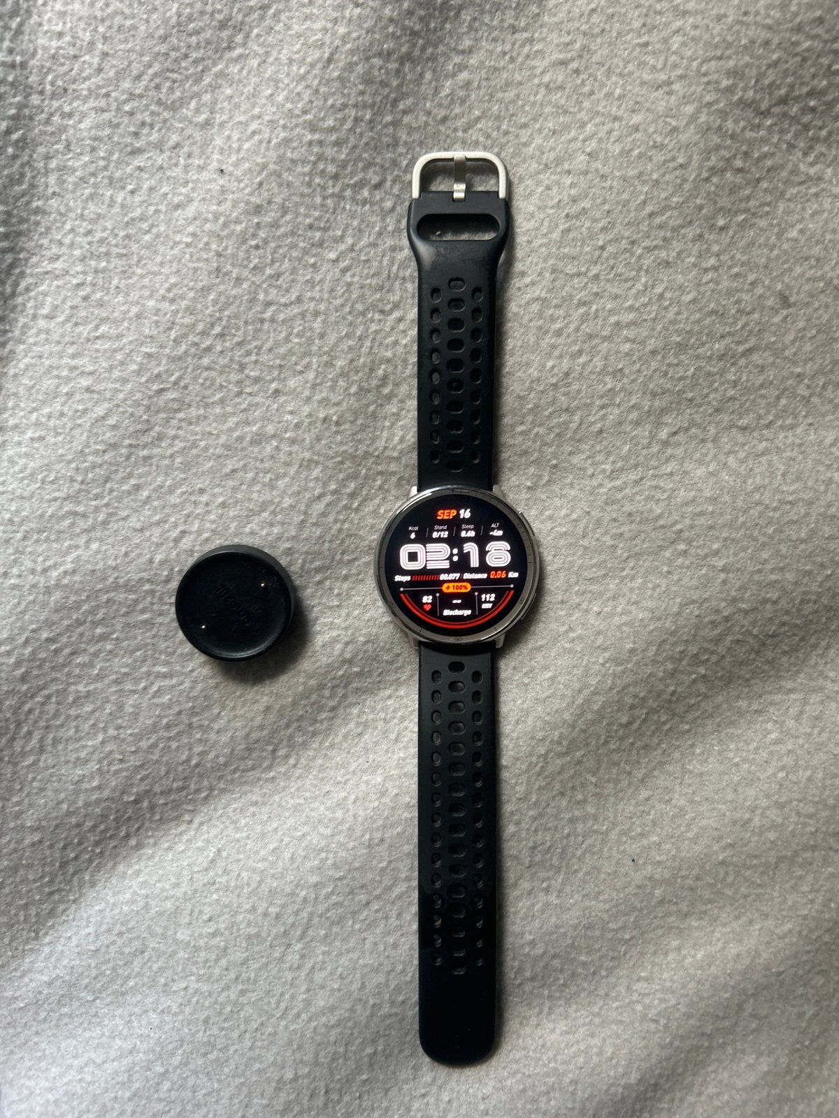 Amazfit Active 2 Smartwatch, Zwart, IOS, Ophalen of Verzenden, Zo goed als nieuw