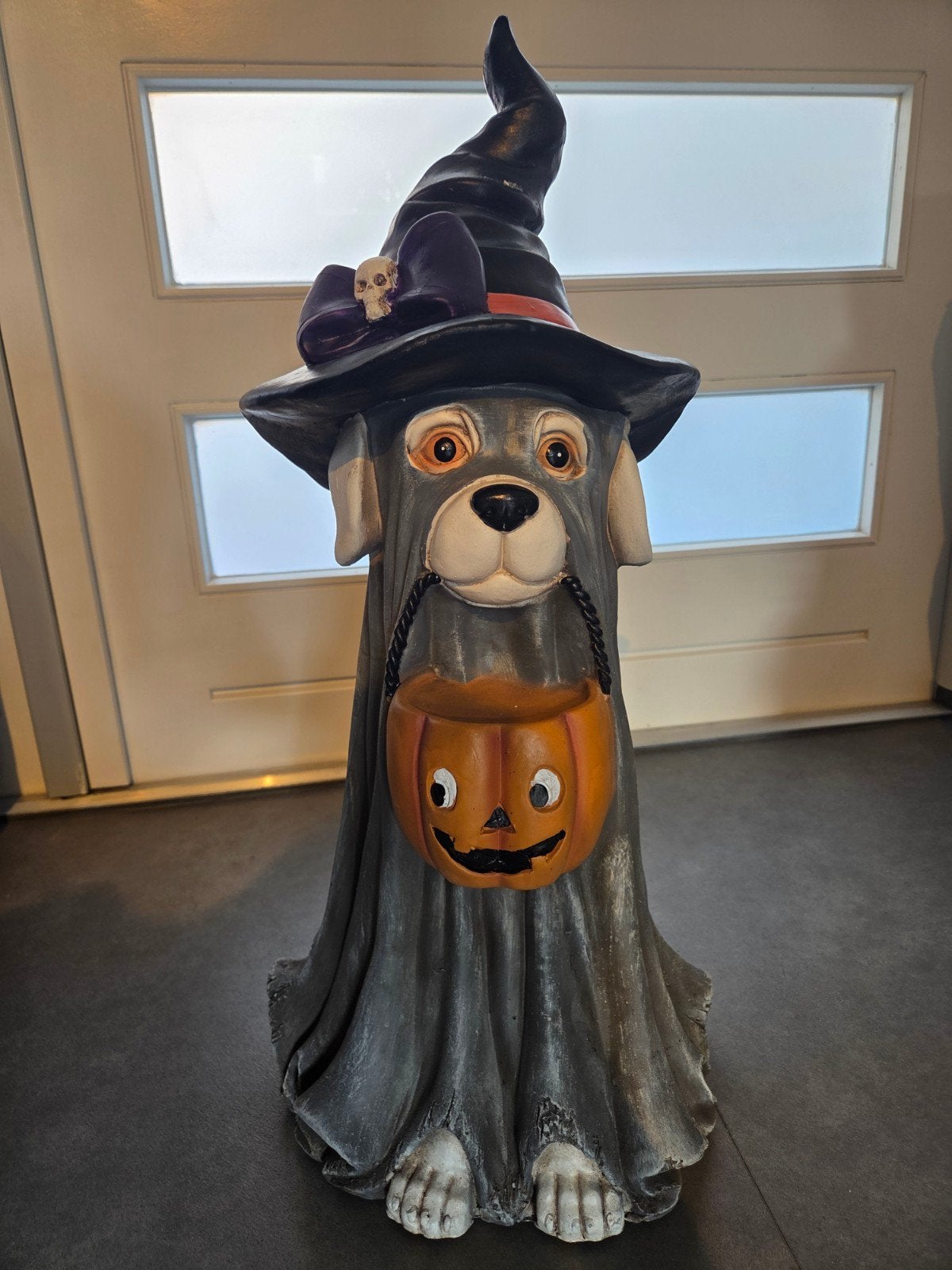 Halloween hond beeld, Tuin en Terras, Ophalen, Nieuw, Overige materialen, Dierenbeeld