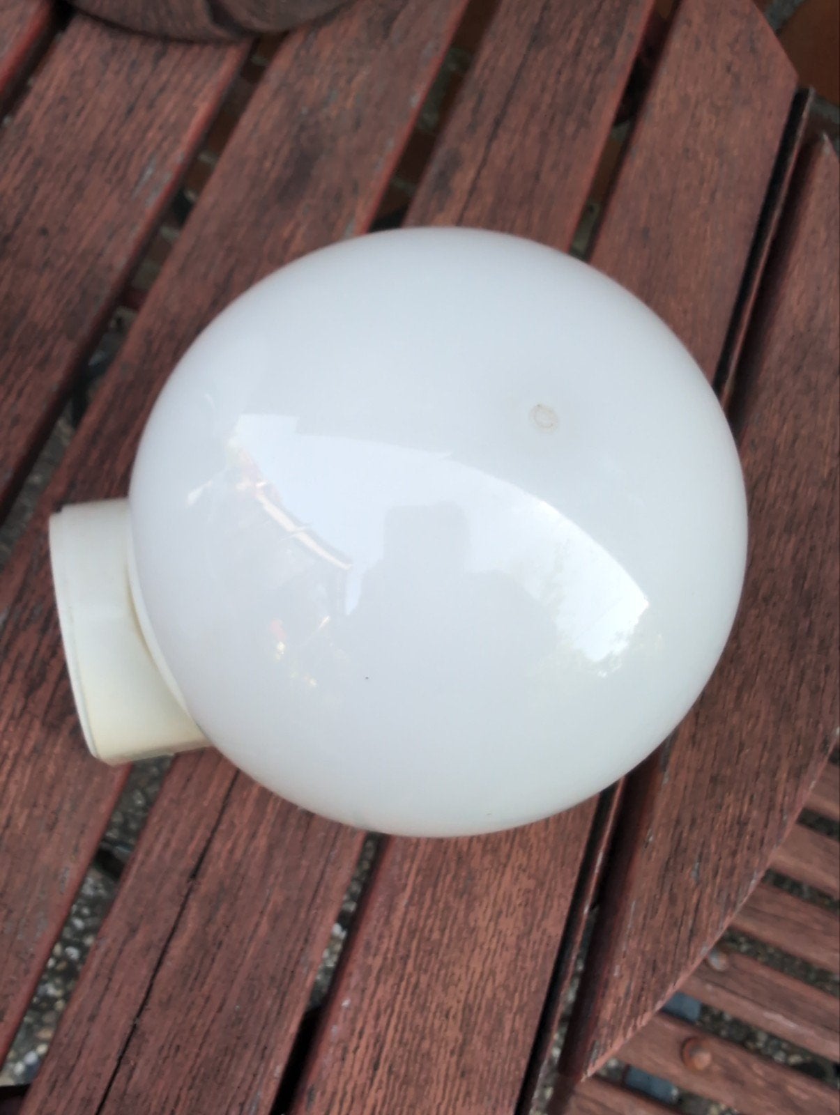 Kleine plastic bollamp, Tuin en Terras, Kunststof, Minder dan 50 watt, Wandlamp, Ophalen of Verzenden