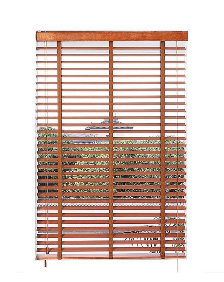 Nieuwe horizontale jaloezie 60 cm breed 150 cm hoog, Huis en Inrichting, Jaloezie, Bruin, Hout, Nieuw