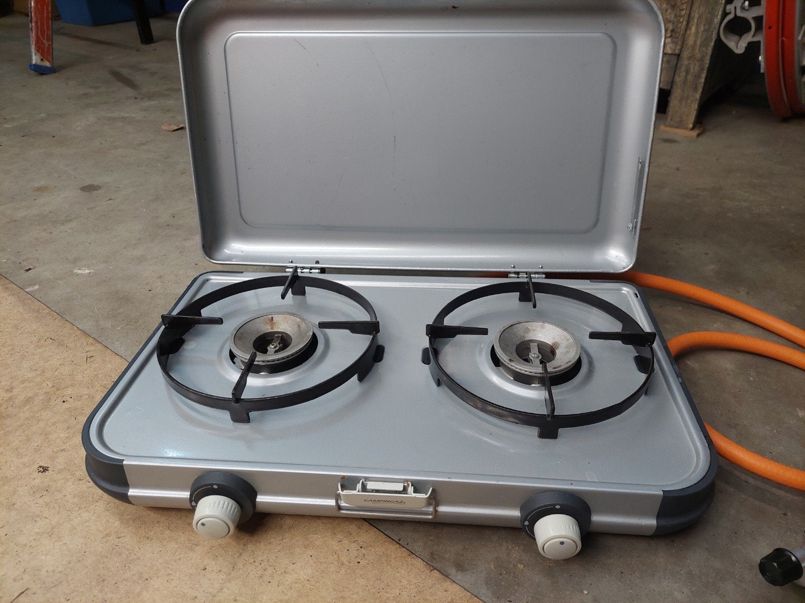 Campingaz camping kitchen 2 met gasdrukregelaar, Ophalen, Zo goed als nieuw