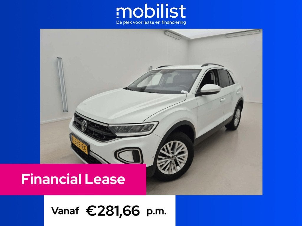 Volkswagen T-Roc 1.0 TSI Life 110 PK| (bj 2022), Gebruikt, Wit, Bedrijf, SUV of Terreinwagen