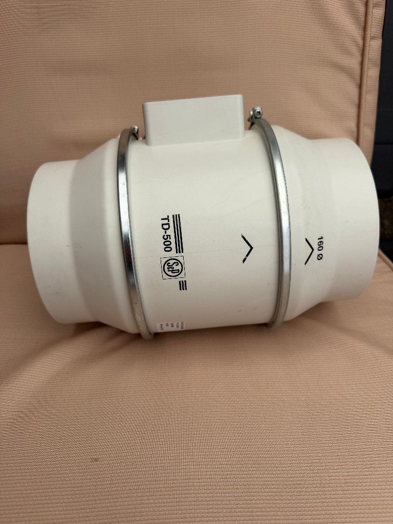 gezocht buisventilator soler&palau TD500-160, Ophalen of Verzenden, Gebruikt, Afzuiger