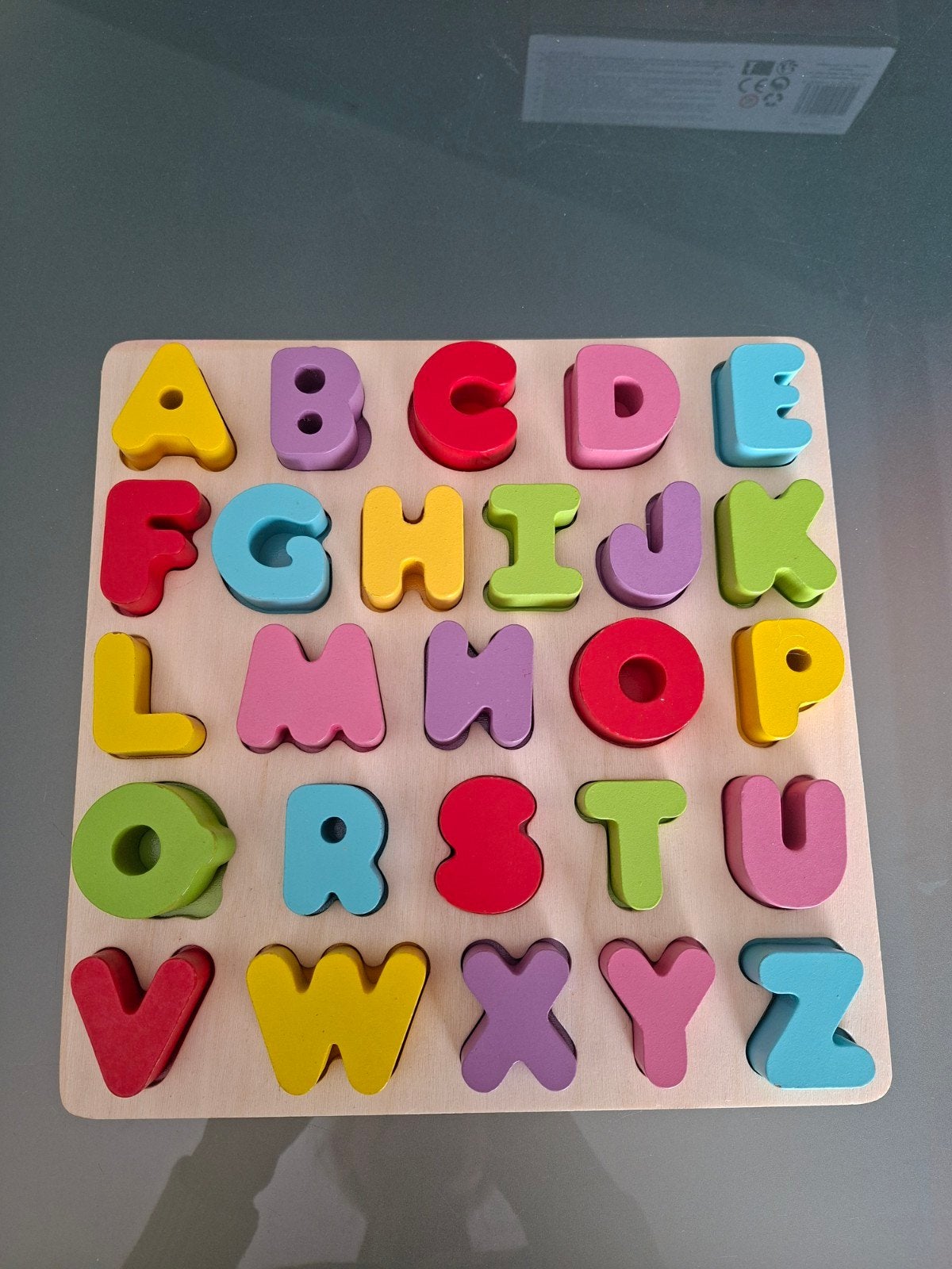 Houten letter puzzel alfabet educatief, Ophalen of Verzenden, 10 tot 50 stukjes