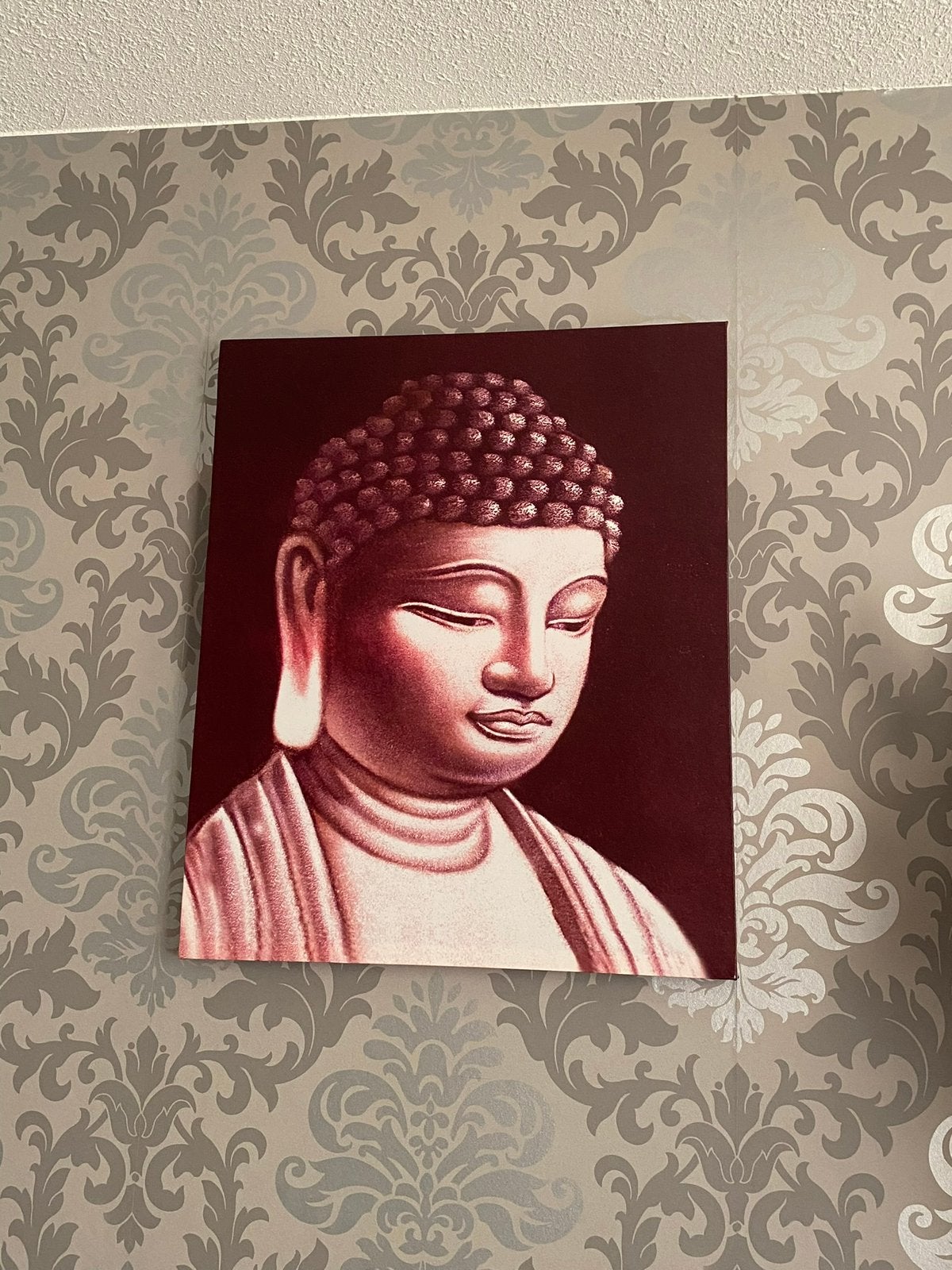 Buddha canvas schilderij in goede staat., Ophalen, Zo goed als nieuw, Schilderij