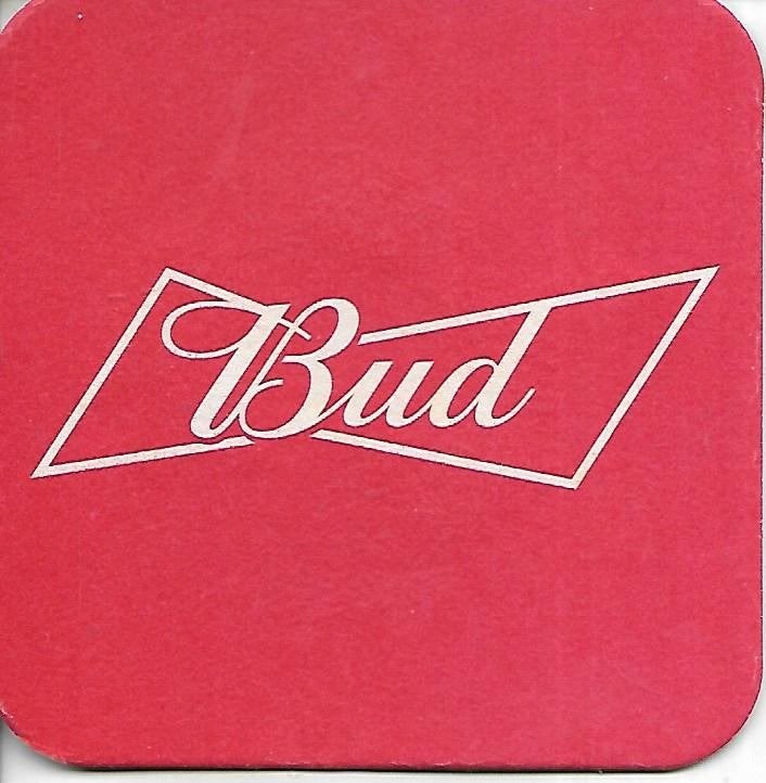 Bud - Bierviltje, Ophalen of Verzenden, Zo goed als nieuw, Viltje(s), Overige merken