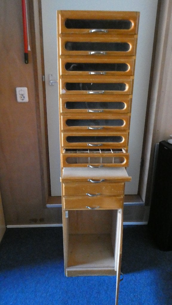 Ackermann's  Vintage Garenkast, Huis en Inrichting, Ophalen, Minder dan 50 cm, Gebruikt, 5 laden of meer