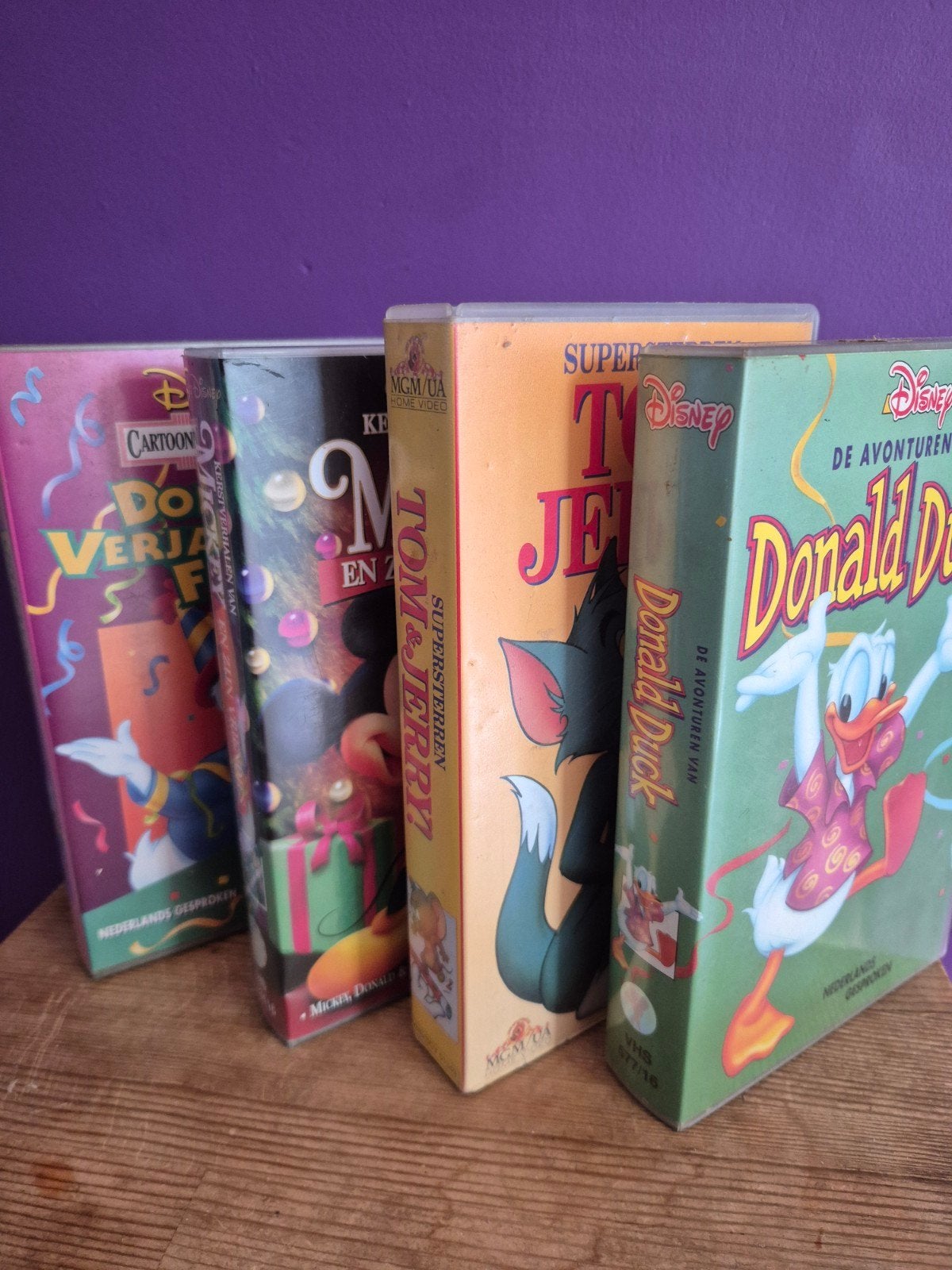 Disney & Tom & Jerry VHS Banden - Nederlands Gesproken, Cd's en Dvd's, Ophalen, Gebruikt, Tekenfilm, Nederlands