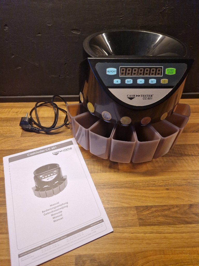 Munt sorteermachine, Ophalen, Zo goed als nieuw