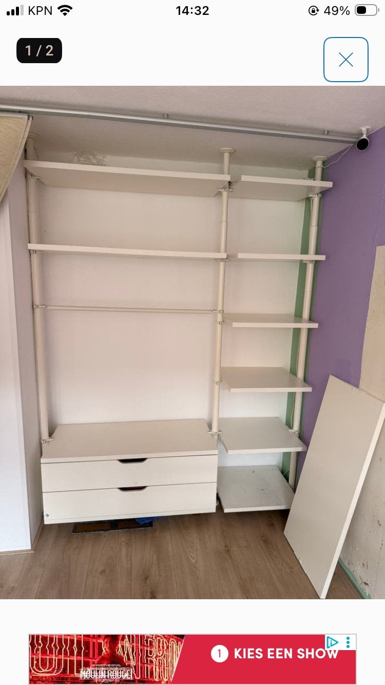 IKEA Stolmen kastsysteem met lades en planken, Ophalen, Gebruikt