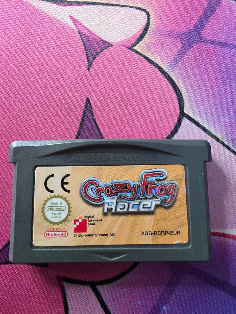 Crazy Frog Racer Game Boy Advance (GBA) Cartridge, Gebruikt, 1 speler, Racen en Vliegen, Ophalen of Verzenden