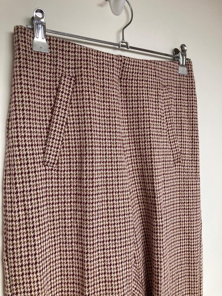No Man’s Land land pied de poule flare broek xs stretch, No man's land GMBH, Zwart, Ophalen of Verzenden, Zo goed als nieuw