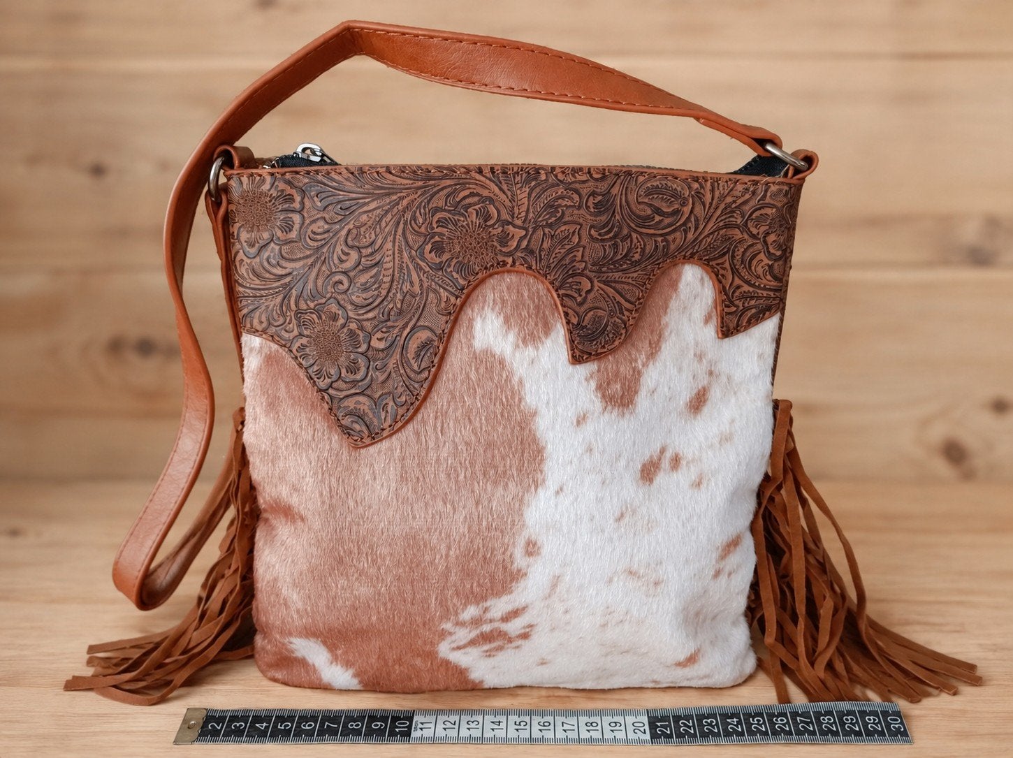 Western stijl schouder tasje., Bruin, Schoudertasje, Nieuw, Ophalen of Verzenden
