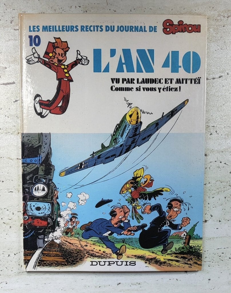 Robbedoes en Kwabbernoot L"an 40 Franstalige druk 1985, Eén stripboek, Ophalen of Verzenden, Zo goed als nieuw